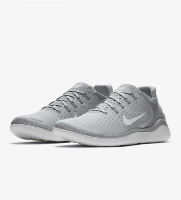 Nike Free RN 2018 Shoes Mens Size 9.5 Grey Space NASA Running Athletic Sneakers Size 9.5 - Nike Free RN 2018 Moon Particle for sale online  main image 3