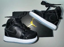 Jordan 1 Mid SE (TD) Size 3C Black/Dark Concord-White DV1338-004