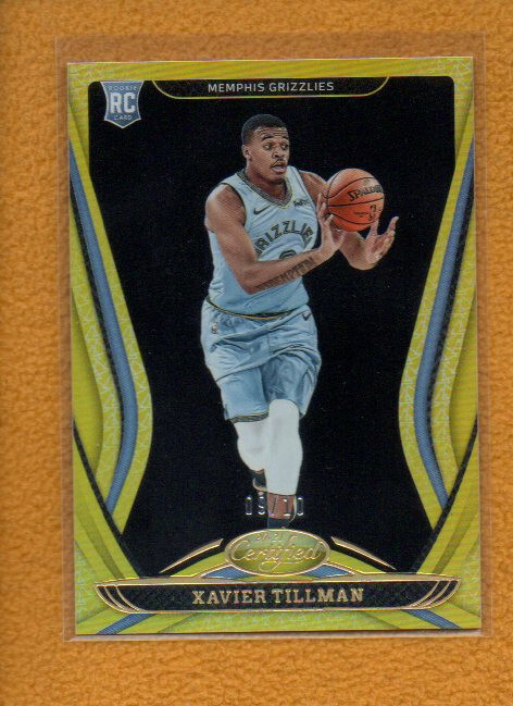 Xavier Tillman 2020-21 Panini Certified BK Rookie Mirror Gold RC #166 /10