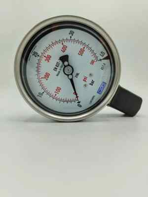 #ad #ad NEW WIKA 232.50.100 Gauge 4 INCH SS 0 40 bar 580 psi 1 2 Inch NPT C $210.00