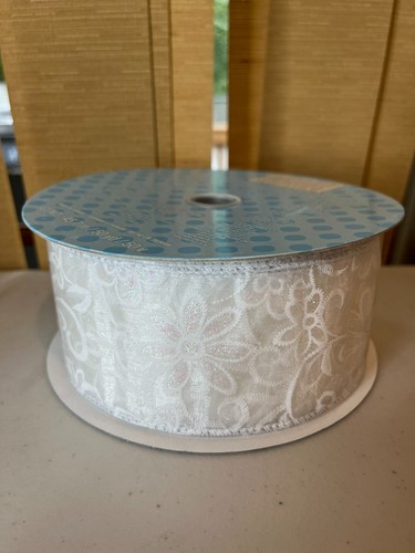 Kirkland Wire-Edged Ribbon 1.5"- 2.5" Wide 50 YD Gift Wrap Glitter Ribbon - Picture 15 of 29