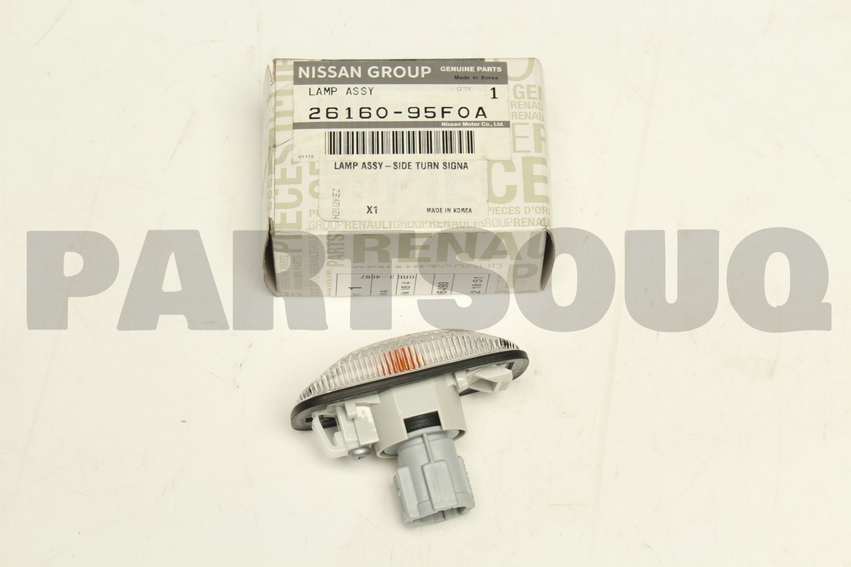 2616095F0A Genuine Nissan LAMP ASSY-SIDE FLASHER 26160-95F0A | eBay