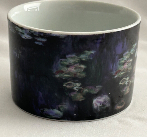 Claude Monet Waterlillies Porcelain Gorgeous 6 oz Coffee/Tea Cup Excellent! - Picture 4 of 7