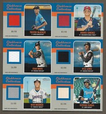 2019 TOPPS HERITAGE MINORS CLUBHOUSE COLLECTION RELIC BLUE /99 PICK ANY U WANT