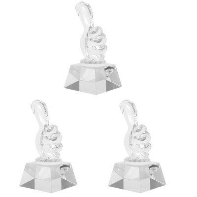  3pcs Daumengeformte Konkurrenz Trophäe Dekorative Trophäendekor Kindergarten