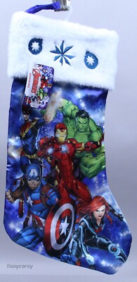 Marvel 20'' Avengers Super Hero Christmas Holiday Stocking NWT
