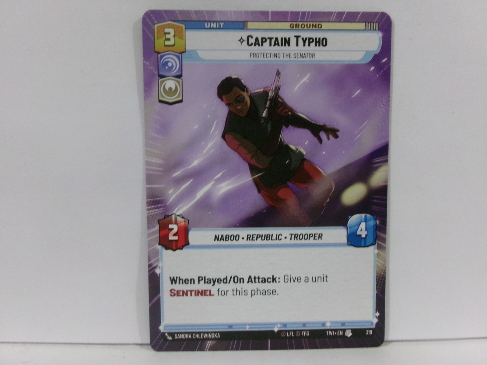 Captain Typho Hyperspace - TWI #319 NM - Star Wars Unlimited