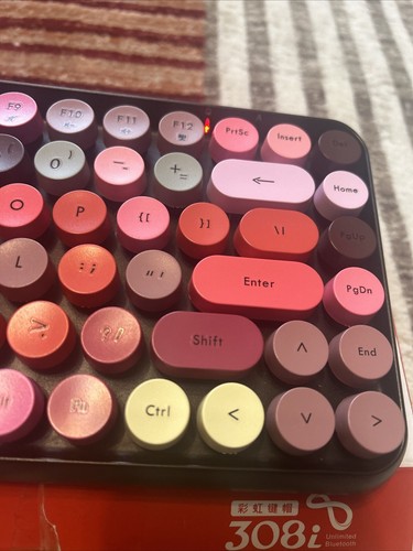 A-jazz x Nacodex 308i Bluetooth Wireless Keyboard 84 Round Keys Color Candy - Picture 8 of 8