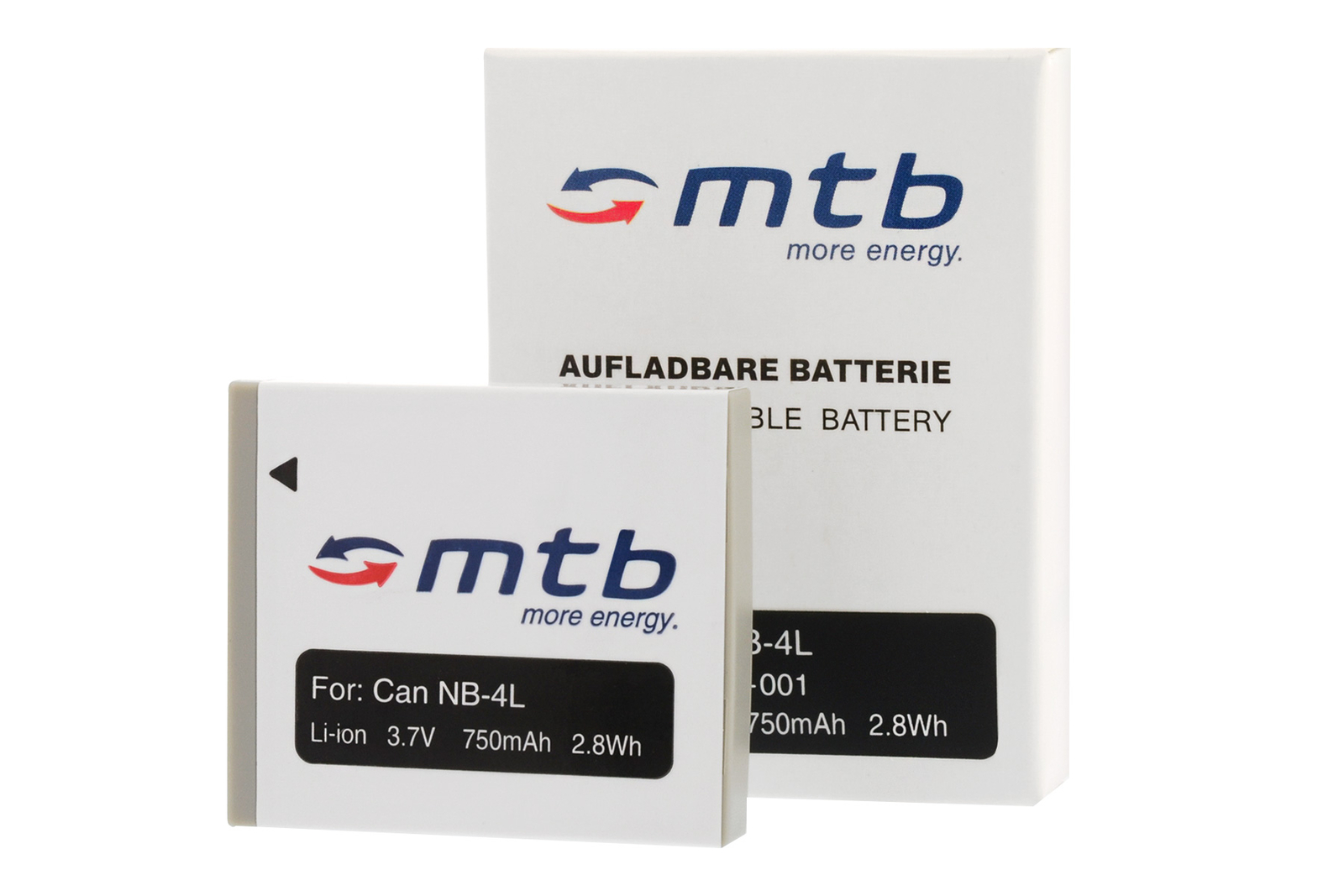 2x Akku NB-4L Kamera Accu Batterie für Canon IXUS 117 HS, 230 HS, 255 HS