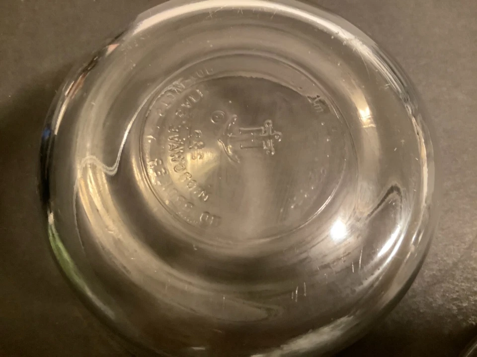 Contenedores de comida de vidrio clásicos Anchor Hocking 3-2 tazas cuencos 4-1 tazas 5 tapas Foto 4 de 4