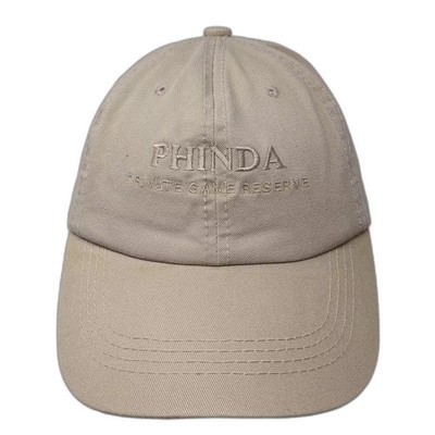 &Beyond Phinda Private Game Reserve Safari Baseball Cap Beige Slideback OS