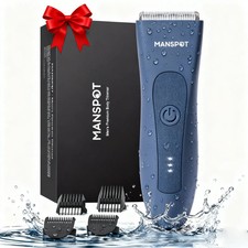 Men's Waterproof Electric Body Trimmer, Wet/Dry, Cordless, Rechargeable