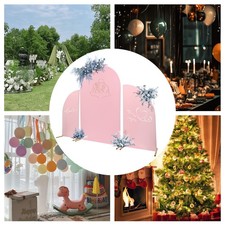 Pink Wedding Arch Cover  Golden Wedding Arch Backdrop Stand Set Party Ceremony