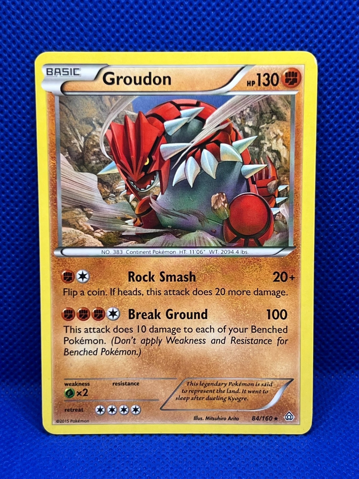 Pokémon Tcg Groudon 84/160 Rare XY Primal Clash Non Holo