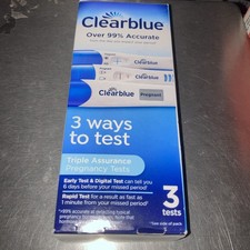 Digital Clearblue Triple Assurance Pregnancy Tests, 3 Tests Exp 03/26