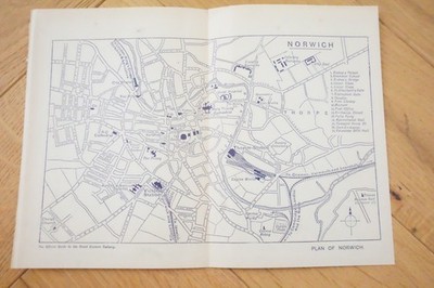 1912 Norwich Great Eastern Railway Karte GER