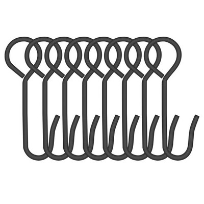 Steel Target Hanger Shooting Hook 6.1 inches (L) x 1.37 (D), black 