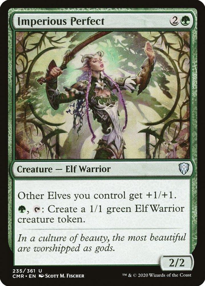 2020 Magic: The Gathering: CMR - Imperious Perfect (#235, U, Near Mint)