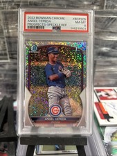 2023 Bowman Chrome Prospects Speckle Refractor 262/299 Angel Cepeda #BCP-205 4pn