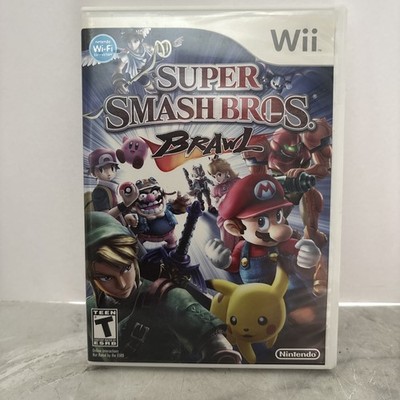 Super Smash Bros. Brawl Nintendo Wii 2008 CIB Complete Mario Sonic Zelda Pokemon