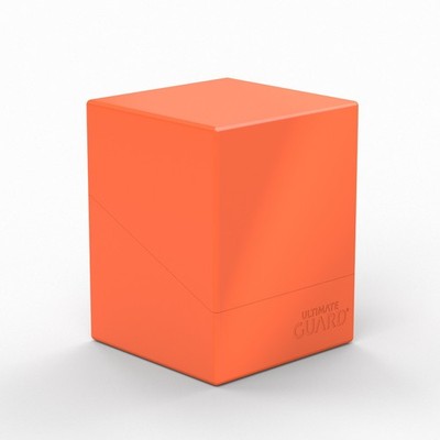 6 Ultimate Guard Solid Neon Orange Boulder 100+ Deck Boxes