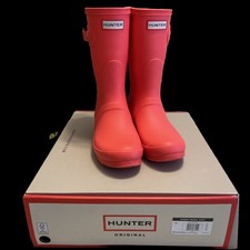 Hunter Original Short Rain Boots for Women Size 8 - Hyper Pink Matte