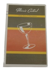 Illinois Central Railroad Dining Car Menu Vintage Brunch Lunch Beverage Wine