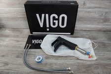 VIGO Paloma Single Handle Waterfall Spout Bathroom Faucet Matte Black VG01041MB