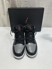 Nike Air Jordan 1 Mid Shadow Red Grey Black GS Size 6Y 