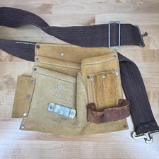 Vintage Leather Tool Belt Pouch Master Mechanic MM245X USA Made