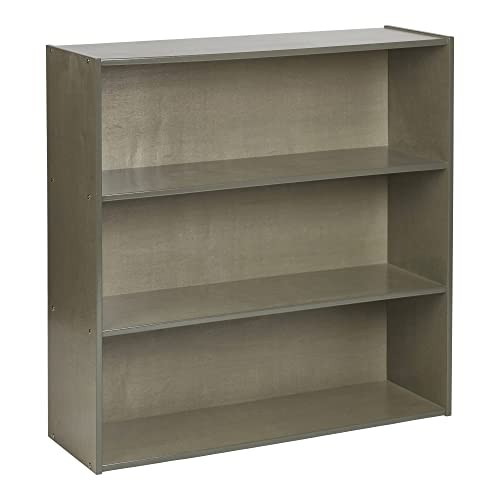 ECR4KIDS STREAMLINE 3-SHELF STORAGE CABINET 36IN KID'S BOOKSHELF GREY WASH