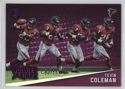 2015 Rookies & Stars Progression Longevity Purple 9/49 Tevin Coleman #RP2 RC 2ui