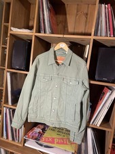 Men’s Levi  Trucker Jacket VGC  Denim Apple Green Colour Small