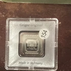 Geiger Original 10 g .999 Fine Silver Bullion Bar in Assay Certificate