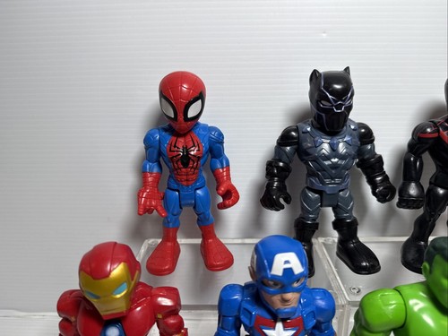 Marvel Playskol Super Hero Adventure 7 Fig Bundle Spiderman 2018 5" Hasbro - 466 - Picture 3 of 8
