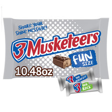 3 Musketeers Fun Size Milk Chocolate Candy Bars Bag, 10.48 oz