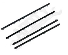 APDTY 159792 Kit de 4 piezas de cinturón de ventana de puerta exterior interior delantera