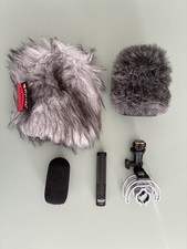 Sanken CSM1 with shock mount, Rycote Softie and Rycote windjammer