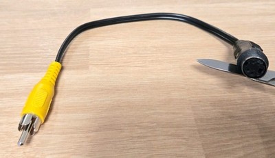 Cinch Stecker zu 5-pol DIN Buchse Audio Adapter Kabel 25 cm