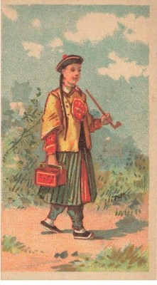 CHROMOS AG#MK871 CHINA CHINESISCH MIT EINER PFEIFE DIJON PIALAT