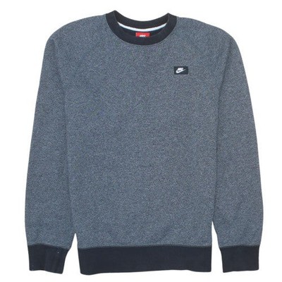 Nike Herren grau Rundhalsausschnitt Sweatshirt kleiner klassischer Logo Pullover