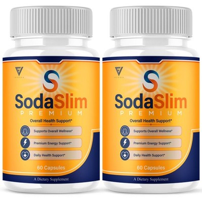 (2 Pack) SodaSlim Premium Formula, Soda Slim Support Supplement (120 Capsules)