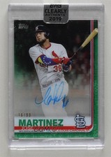 2019 Topps Clearly Authentic Auto Green 16/99 Jose Martinez #CAA-JO Auto 7m3