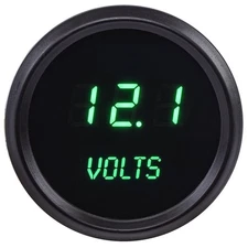 JEGS 41446 Voltmeter LED Digital 8-18 Volts 0.1 Volt Increments 2 1/16 in. Diame