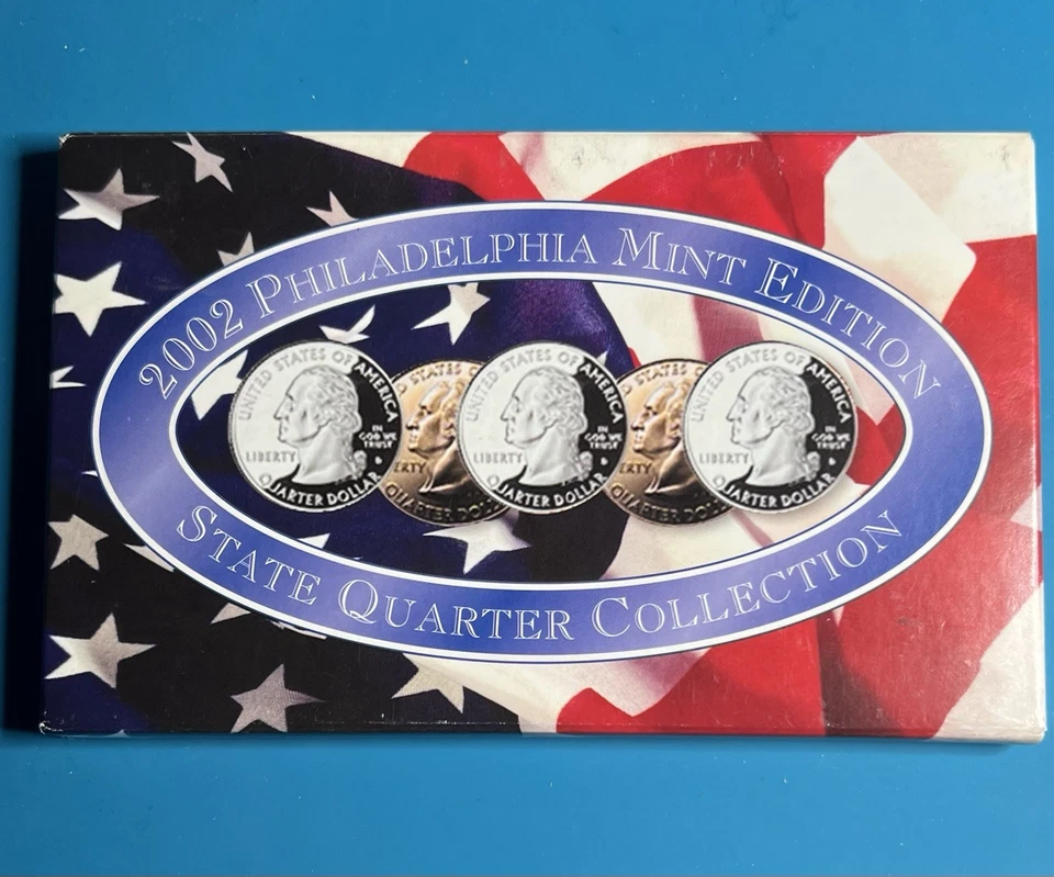2002 🇺🇸 US MINT PHILADELPHIA EDITION STATE QUARTER SET (New in Box) - Image 3 of 3