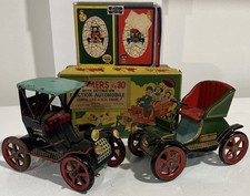 1981 & 1900 Oldtimers Friction Automobiles With Detonation AND  Playing Cards.