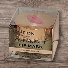Makeup Revolution OVERNIGHT LIP MASK Nourishing Lip Balm PINEAPPLE CRUSH 0.42 oz