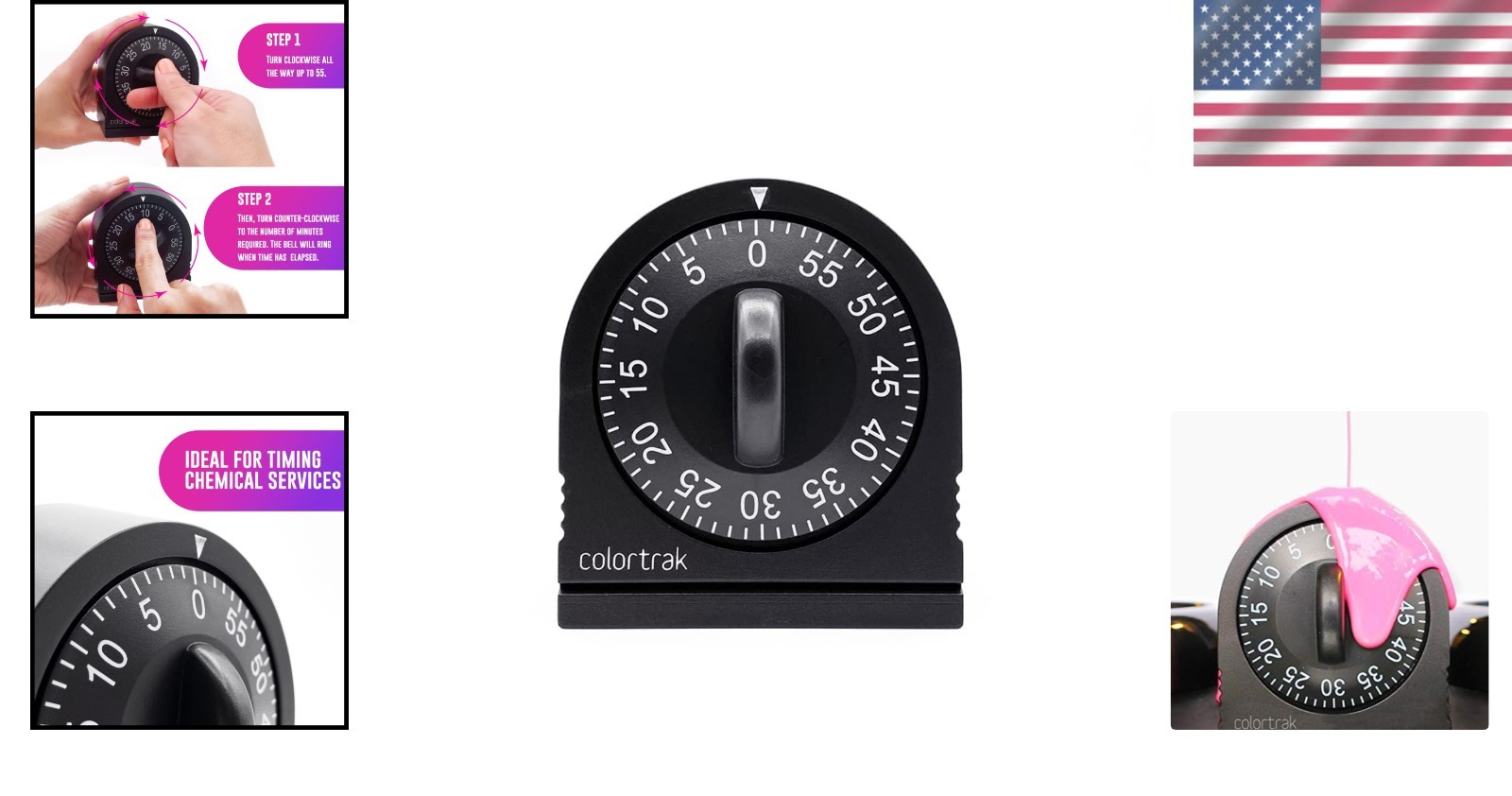 60-Minute Wind-Up Mechanical Timer - Timeless Countdown for Kitchen & Classroom