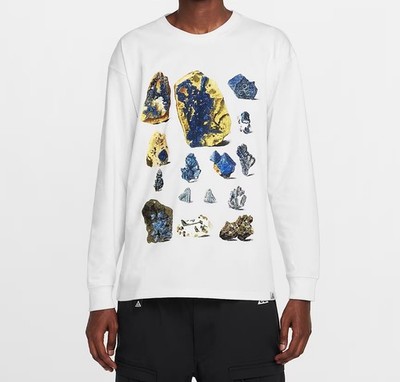 Nike ACG Team Dri-FIT Alaska Minerals Loose T-Shirt Summit White Sz M FZ6700-121