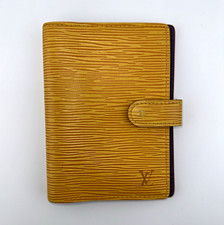 Louis Vuitton Epi Agenda PM Day Planner Cover Yellow Purple Leather 6 Ring